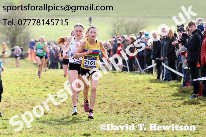 Womens under-17s 2019 British Athletics Inter Counties Cross Country, Prestwood Hall, Loughborough. Photo:  David T. Hewitson/Sports for All Pics